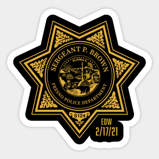 Sergeant Paul Brown Sticker